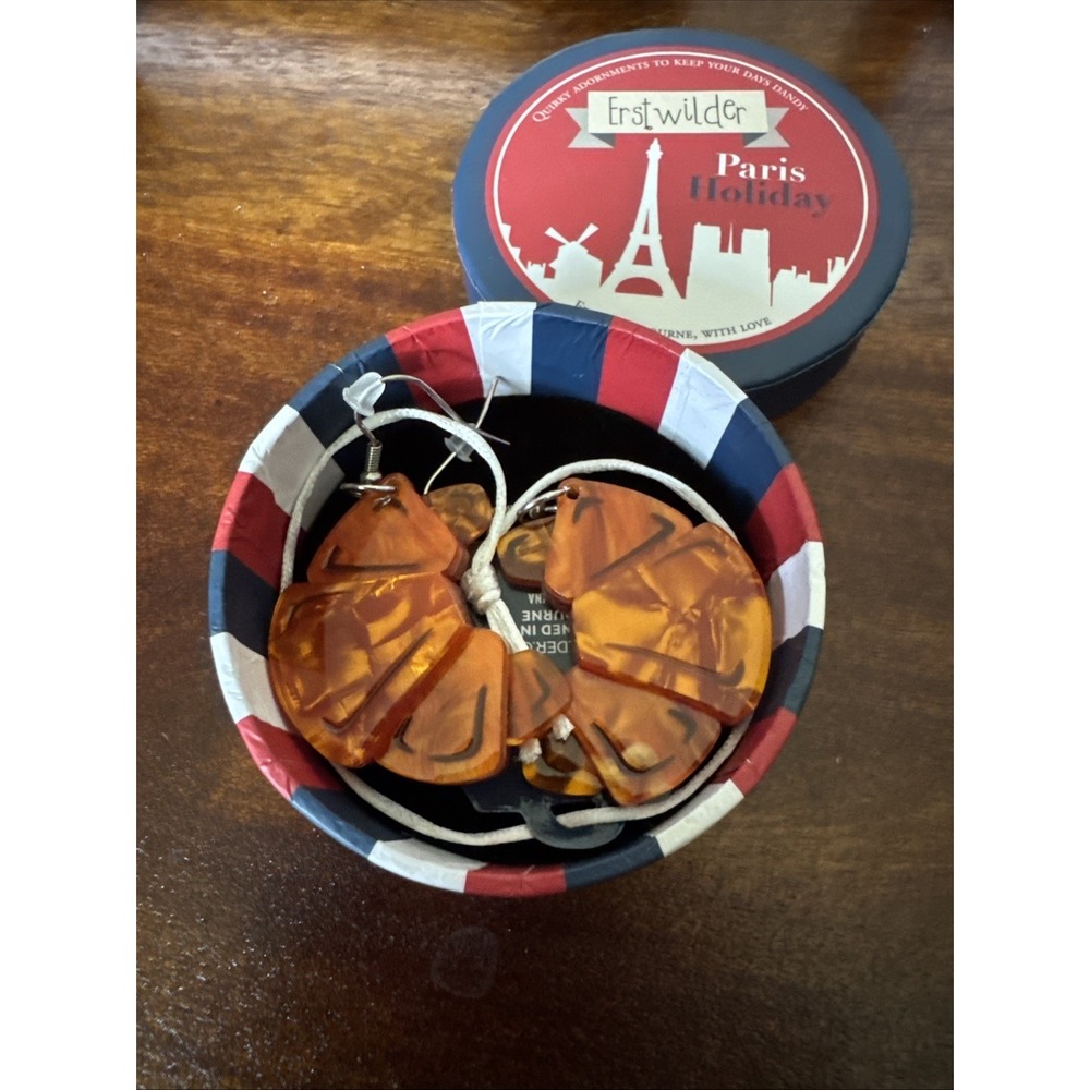 Le Croissant Earrings - Erstwilder Paris Holiday 2022 BNIB French Food France